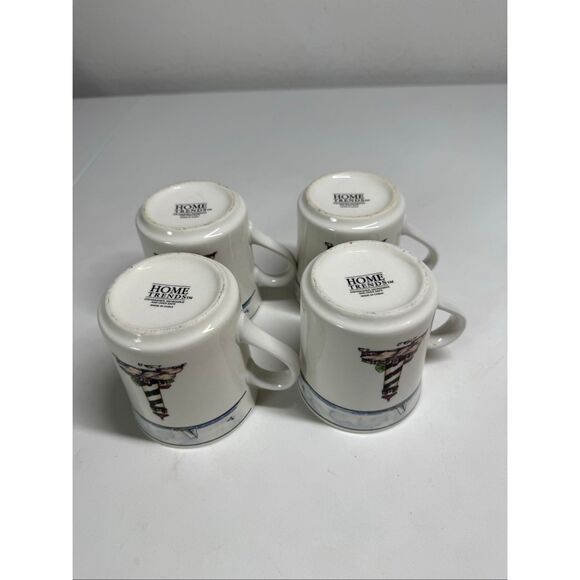Totally Today Coastal Lighthouse Mugs 8oz. Set of 4 - Picture 5 of 7